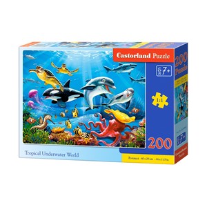 Castorland (B-222094) - "Tropical Underwater World" - 200 piezas