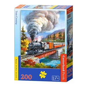 Castorland (B-222070) - "Train Crossing" - 200 piezas