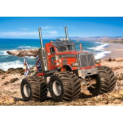 Castorland (B-222100) - "Monster Truck on the Rocky Coast" - 200 piezas