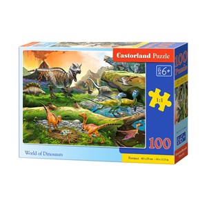 Castorland (B-111084) - "World of Dinosaurs" - 100 piezas