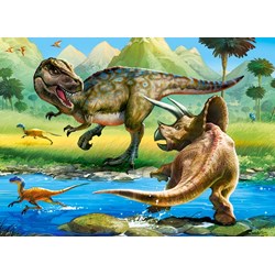 Castorland (B-070084) - "Tyrannosaurus vs Triceratops" - 70 piezas