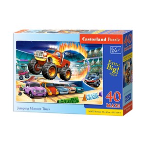 Castorland (B-040308) - "Jumping Monster Truck" - 40 piezas