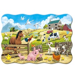 Castorland (C-02429) - "Animals on the Farm" - 20 piezas