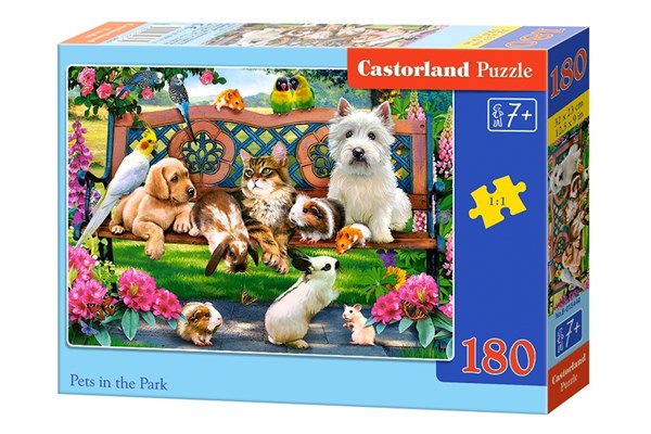 Castorland (B-018444) - "Pets in the Park" - 180 piezas
