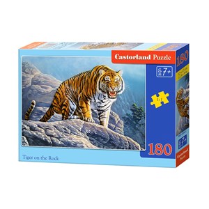 Castorland (B-018451) - "Tiger on the Rock" - 180 piezas