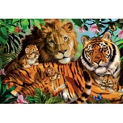 Jumbo (18338) - "Wild Cats" - 1000 piezas