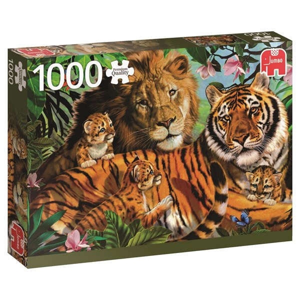 Jumbo (18338) - "Wild Cats" - 1000 piezas
