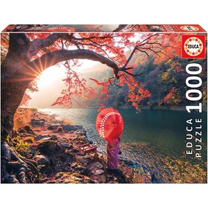 Educa (18455) - "Sunrise on the river Katsura, Japan" - 1000 piezas