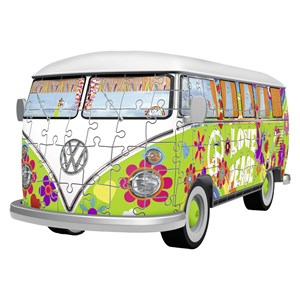 Ravensburger (12532) - "Volkswagen T1, Hippie Style" - 162 piezas