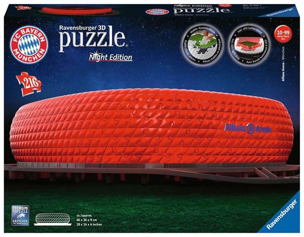 Ravensburger (12530) - "Alliance Arena FC Bayern München" - 216 piezas