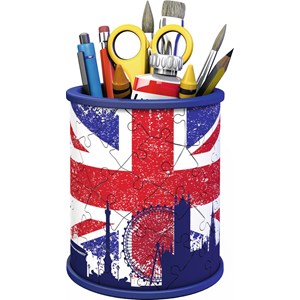 Ravensburger (11153) - "Pencil Cup, Union Jack" - 54 piezas