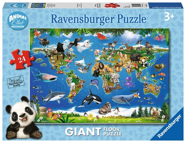 Ravensburger (05555) - "Animals around the World" - 24 piezas