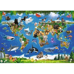 Ravensburger (05555) - "Animals around the World" - 24 piezas