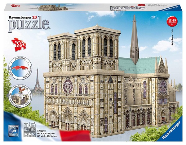 Ravensburger (12523) - "Notre Dame, France" - 324 piezas