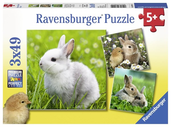 Ravensburger (08041) - "Cute Bunny" - 49 piezas