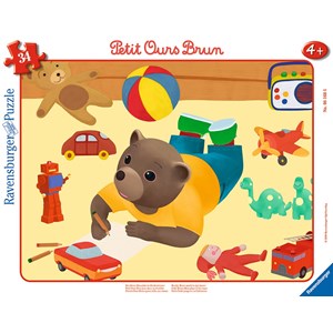 Ravensburger (06168) - "Little Brown Bear" - 34 piezas