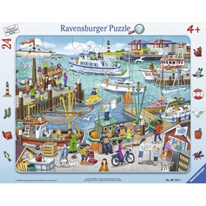 Ravensburger (06152) - "One Day at the Harbor" - 24 piezas