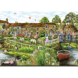 Falcon (11216) - Fiona Osbaldstone: "Village Life" - 1000 piezas