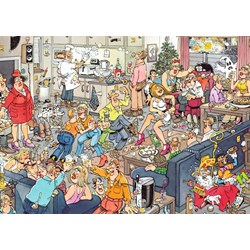 Jumbo (19082) - Jan van Haasteren: "New Year Party" - 1000 piezas