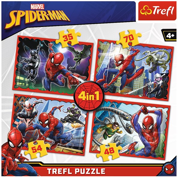 Trefl (34293) - "Spider-Man" - 35 48 54 70 piezas