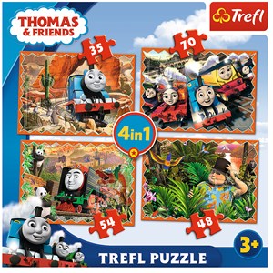 Trefl (34300) - "Travels around the world" - 35 48 54 70 piezas