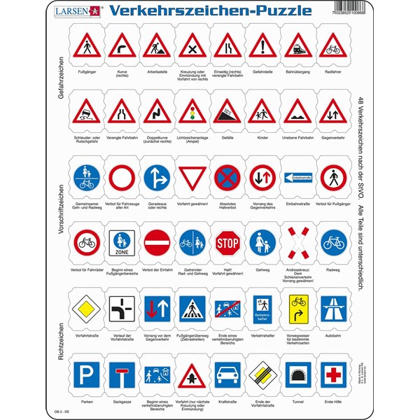 Larsen (OB3-DE) - "Traffic Sign - DE" - 48 piezas
