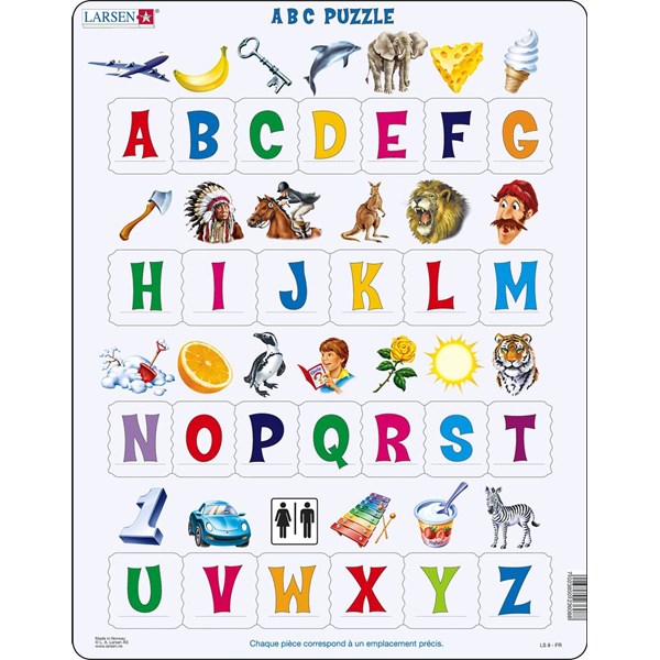 Larsen (LS826-FR) - "ABC Puzzle - FR" - 29 piezas