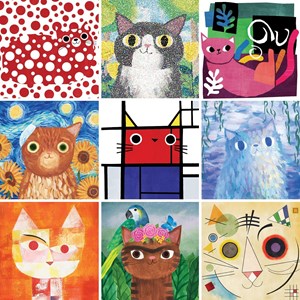 Chronicle Books / Galison (9780735361072) - "Artsy Cats" - 500 piezas