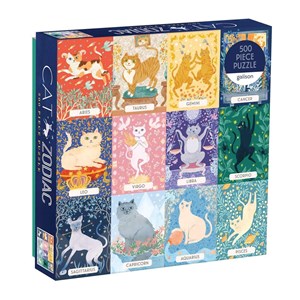 Chronicle Books / Galison (9780735357068) - "Cat Zodiac" - 500 piezas