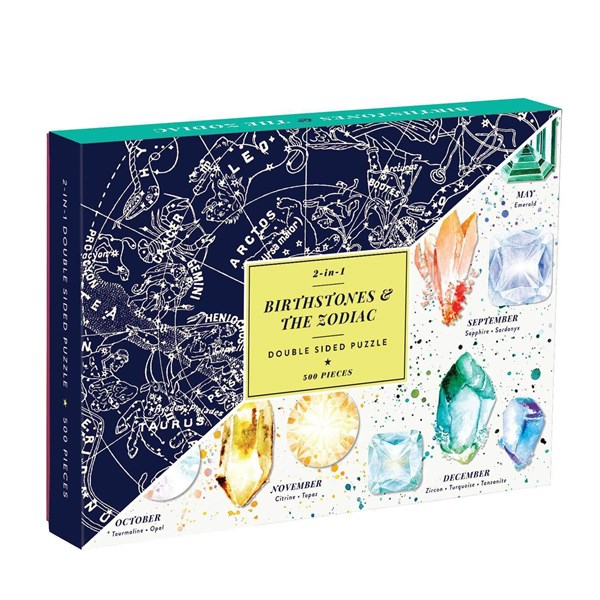 Chronicle Books / Galison (9780735354258) - "Cosmos Birthstones & The Zodiac" - 500 piezas