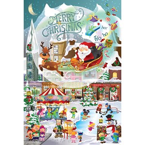 SunsOut (32210) - "A Christmas Village for All Ages" - 625 piezas