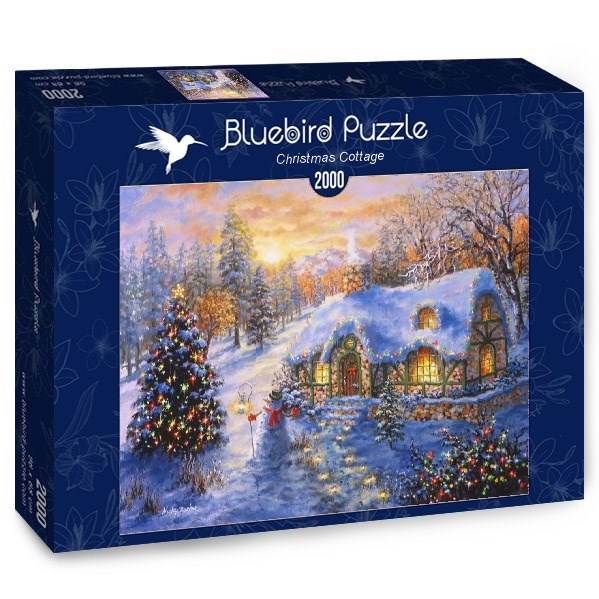 Bluebird Puzzle (70065) - Nicky Boehme: "Christmas Cottage" - 2000 piezas
