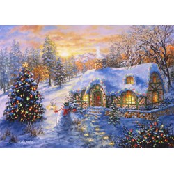 Bluebird Puzzle (70065) - Nicky Boehme: "Christmas Cottage" - 2000 piezas
