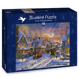 Bluebird Puzzle (70113) - Dominic Davison: "Small Town Christmas" - 1500 piezas