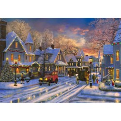 Bluebird Puzzle (70113) - Dominic Davison: "Small Town Christmas" - 1500 piezas