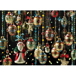 Cobble Hill (80140) - "Christmas Ornaments" - 1000 piezas