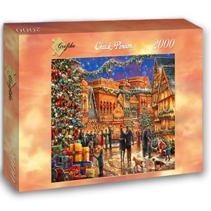 Grafika (02903) - Chuck Pinson: "Christmas at the Town Square" - 2000 piezas
