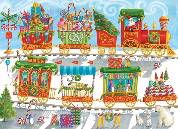 Cobble Hill (54608) - "Christmas Train" - 350 piezas