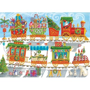 Cobble Hill (54608) - "Christmas Train" - 350 piezas