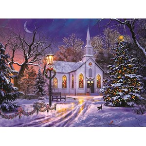 SunsOut (50041) - Dominic Davison: "The Old Christmas Church" - 1000 piezas