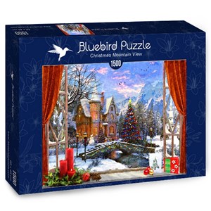 Bluebird Puzzle (70190) - Dominic Davison: "Christmas Mountain View" - 1500 piezas
