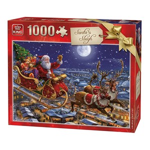 King International (05768) - "Christmas Santa Sleigh" - 1000 piezas