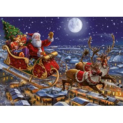 King International (05768) - "Christmas Santa Sleigh" - 1000 piezas