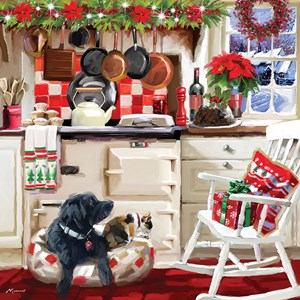 Otter House Puzzle (74138) - Richard Macneil: "Christmas Kitchen" - 1000 piezas
