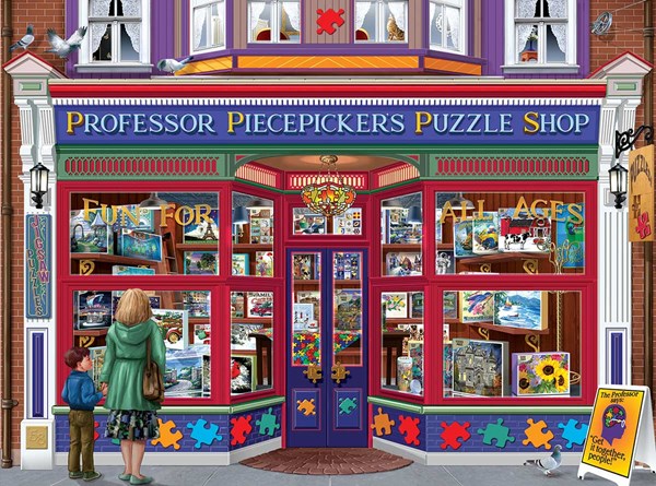 SunsOut (70615) - "Professor Puzzle Shop" - 1000 piezas