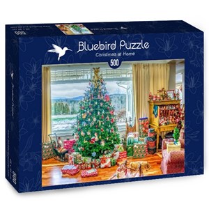 Bluebird Puzzle (70019) - "Christmas at Home" - 500 piezas