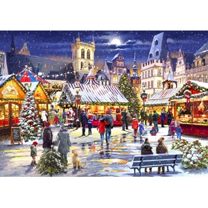 Bluebird Puzzle (70070) - Richard Macneil: "Xmas Market" - 1000 piezas