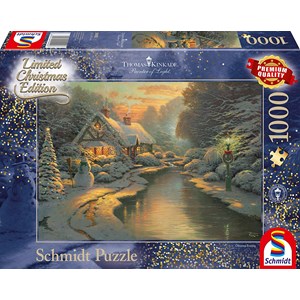 Schmidt Spiele (59492) - Thomas Kinkade: "On Christmas Eve" - 1000 piezas