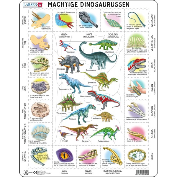 Larsen (HL9-NL) - "Fascinating Dinosaurs - NL" - 35 piezas