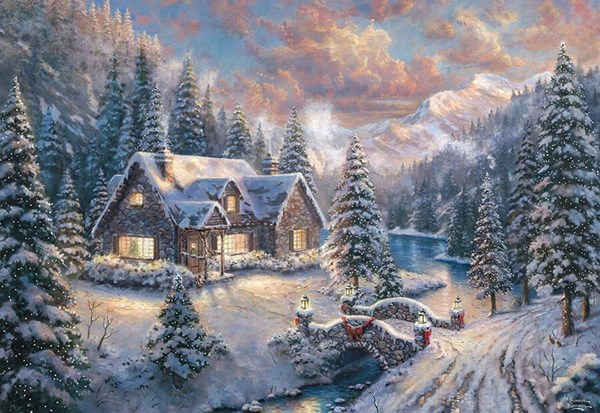 Schmidt Spiele (59493) - "High Country Christmas" - 1000 piezas